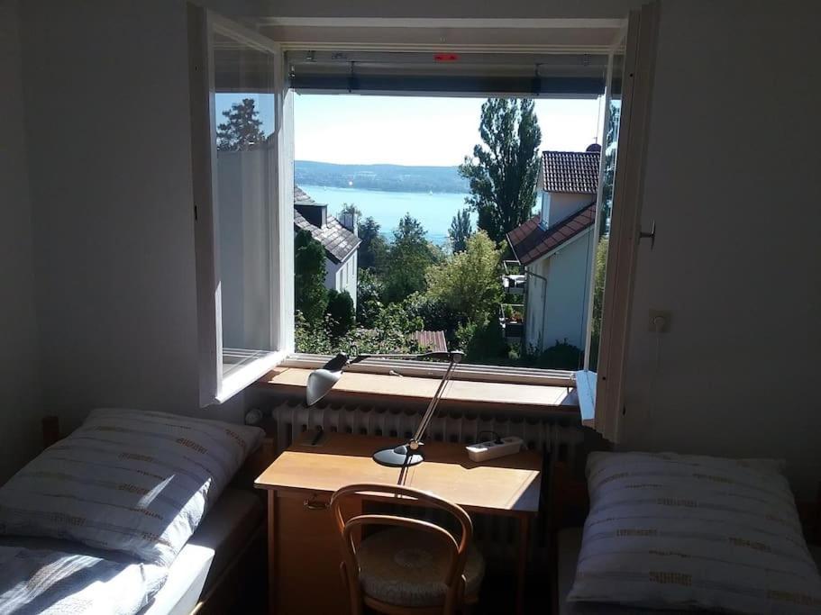 Erholung Mit Seesicht, Terrasse Und Garten อูเบอร์ลิงเงน ภายนอก รูปภาพ