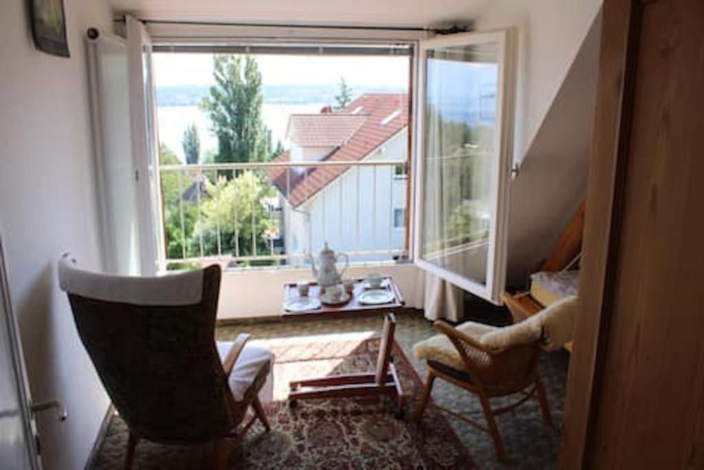 Erholung Mit Seesicht, Terrasse Und Garten อูเบอร์ลิงเงน ภายนอก รูปภาพ
